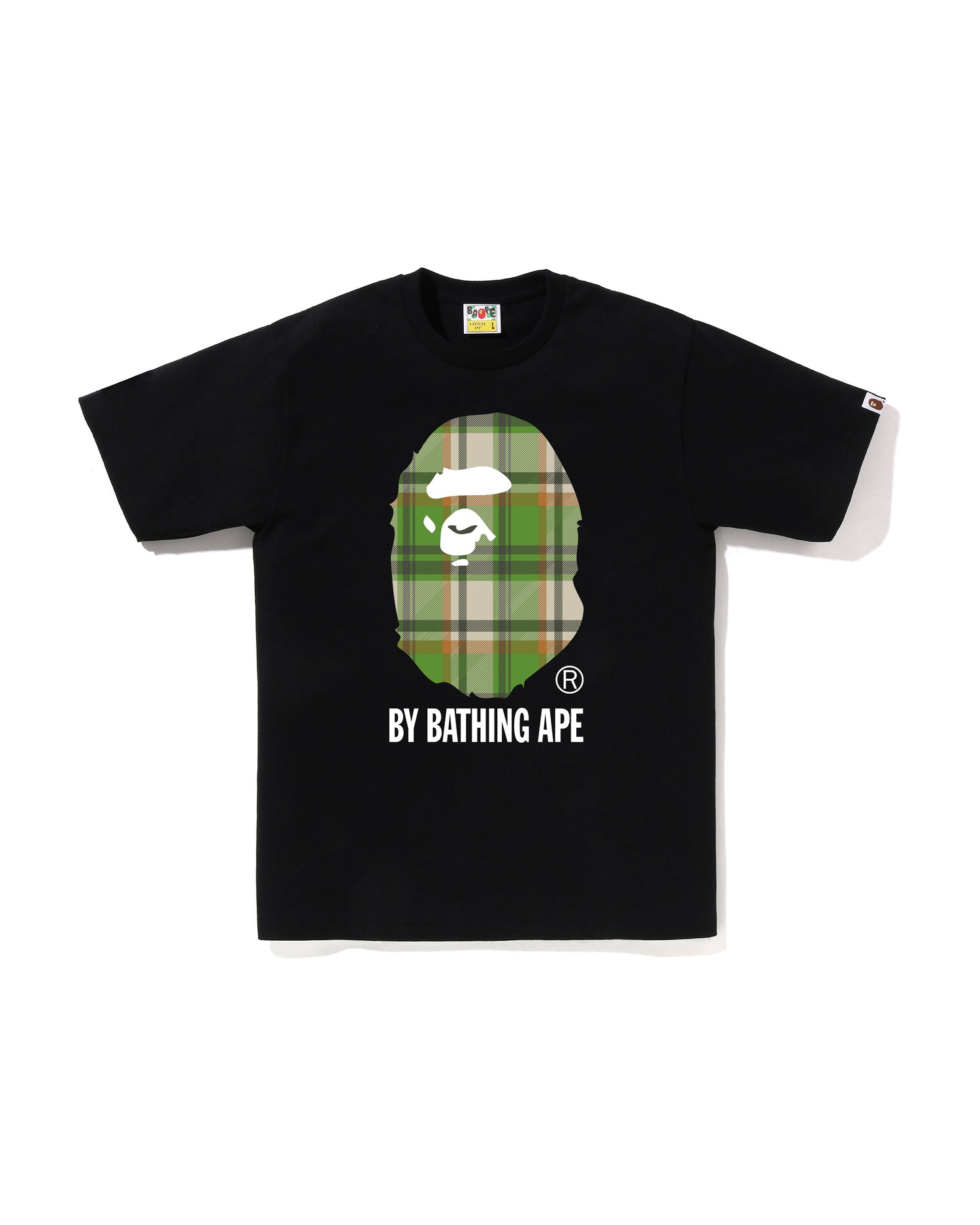 A Bathing Ape BAPE Check Ape Head Tee – Relaxed Fit Graphic T-Shirt