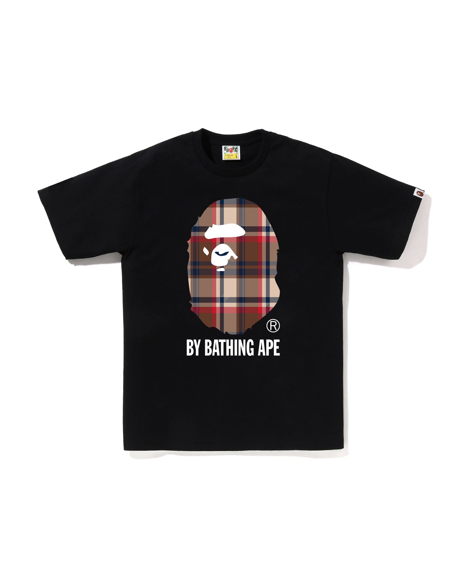 A Bathing Ape BAPE Check Ape Head Tee – Relaxed Fit Graphic T-Shirt
