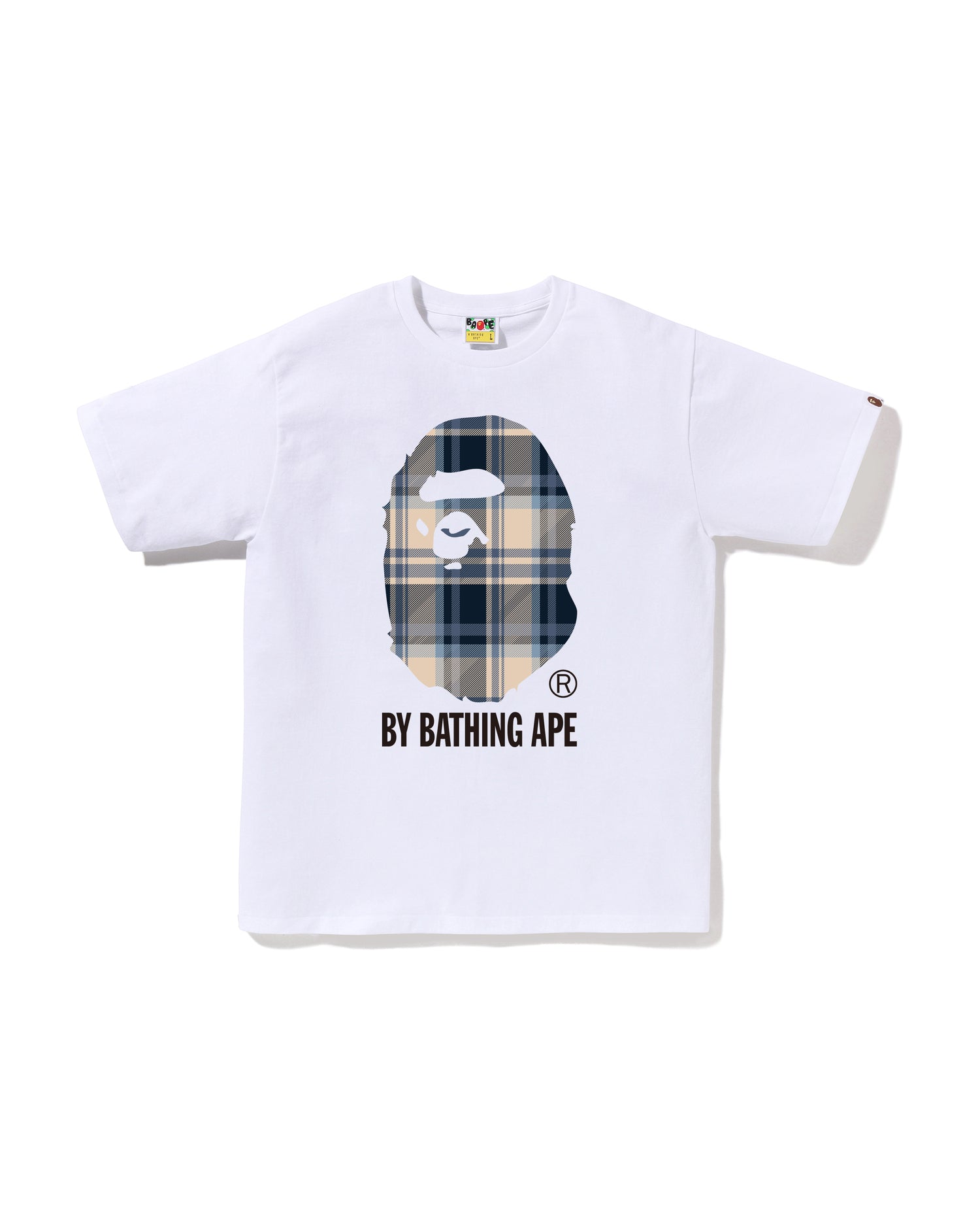 A Bathing Ape BAPE Check Ape Head Tee – Relaxed Fit Graphic T-Shirt