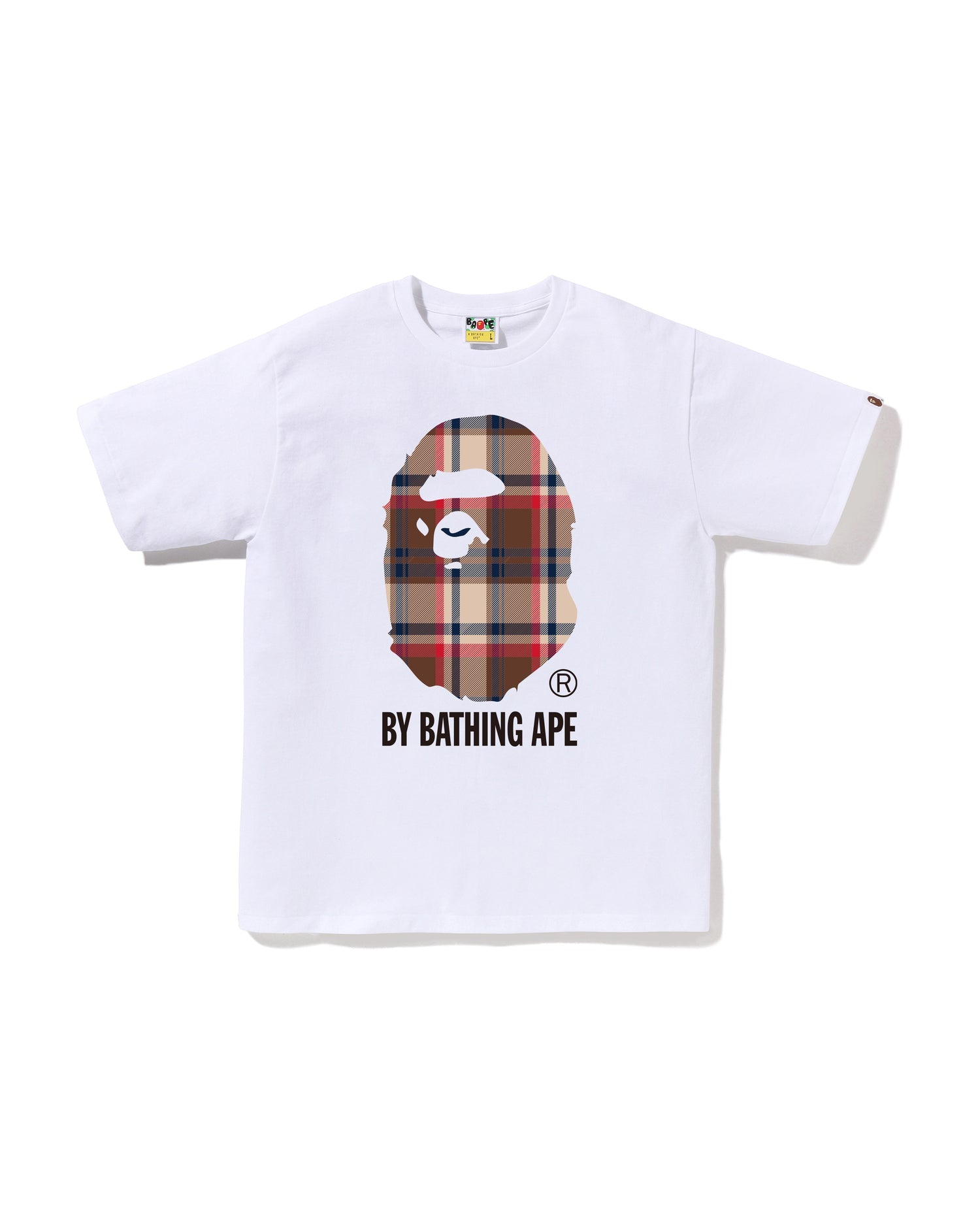 A Bathing Ape BAPE Check Ape Head Tee – Relaxed Fit Graphic T-Shirt