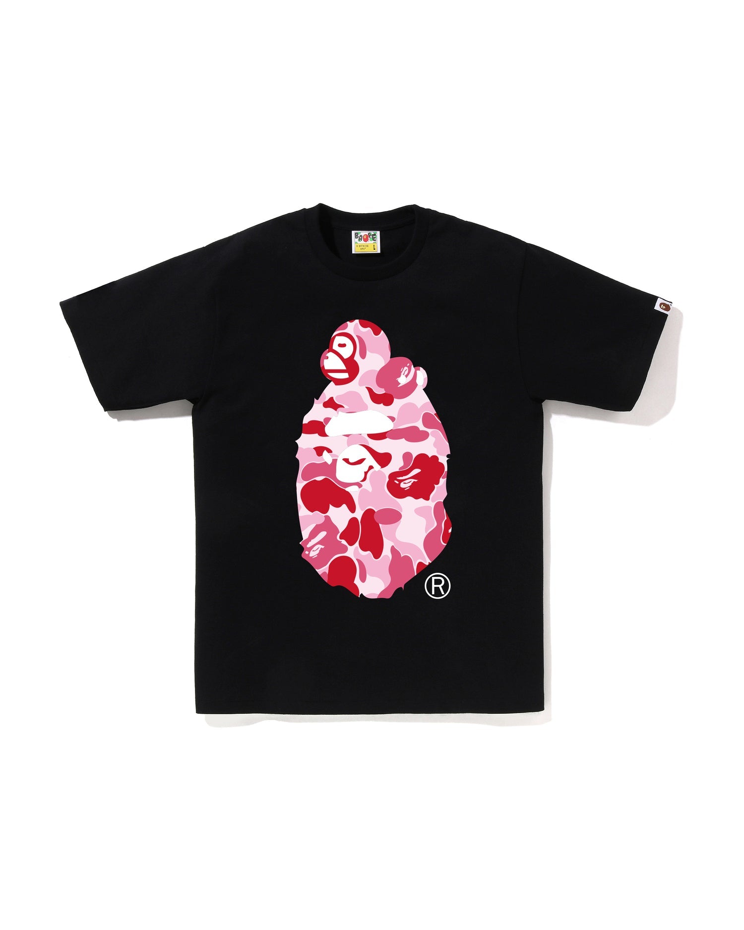 A Bathing Ape ABC Camo Milo on Big Ape Tee – BAPE Graphic T-Shirt