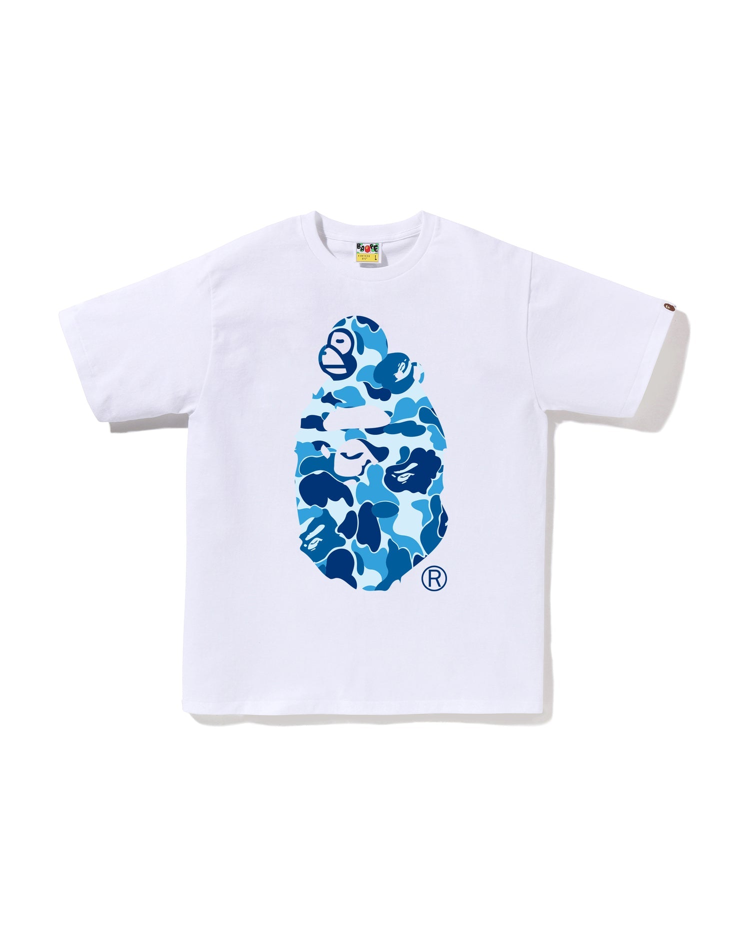 A Bathing Ape ABC Camo Milo on Big Ape Tee – BAPE Graphic T-Shirt