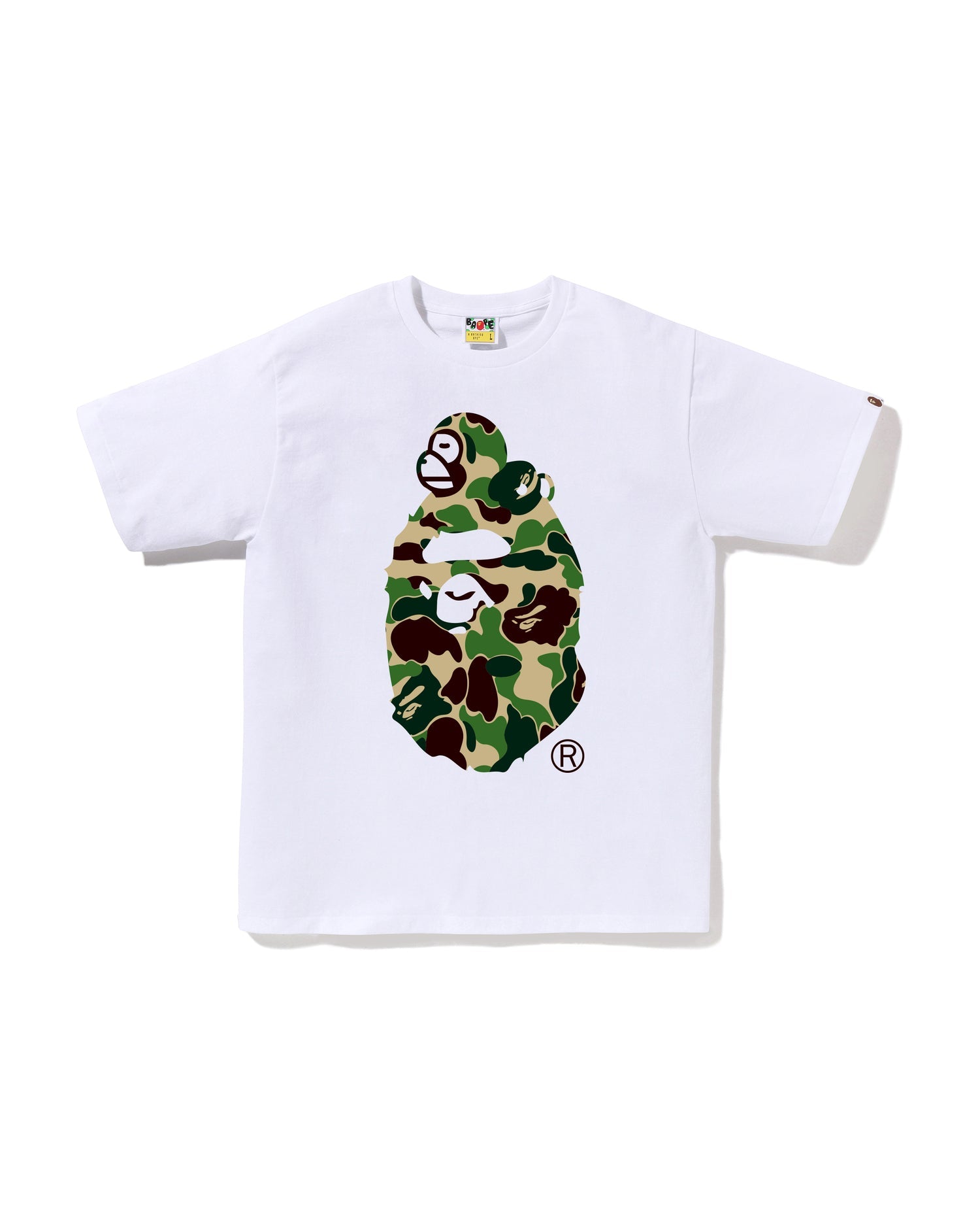 A Bathing Ape ABC Camo Milo on Big Ape Tee – BAPE Graphic T-Shirt